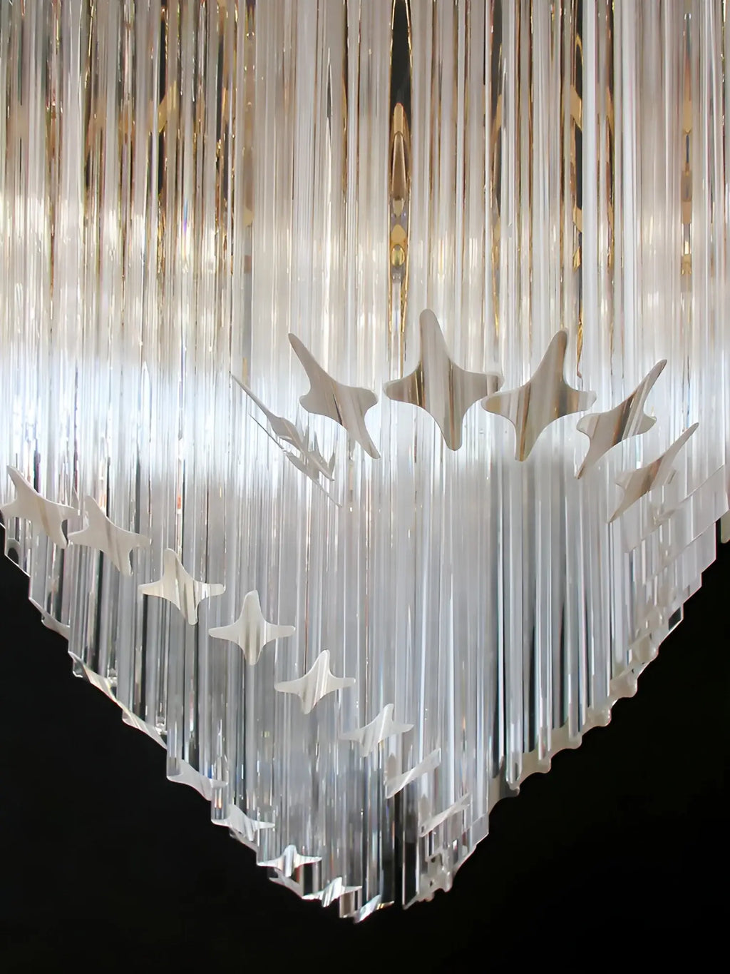 Murano Shaded Trasparent Prism Chandelier product image