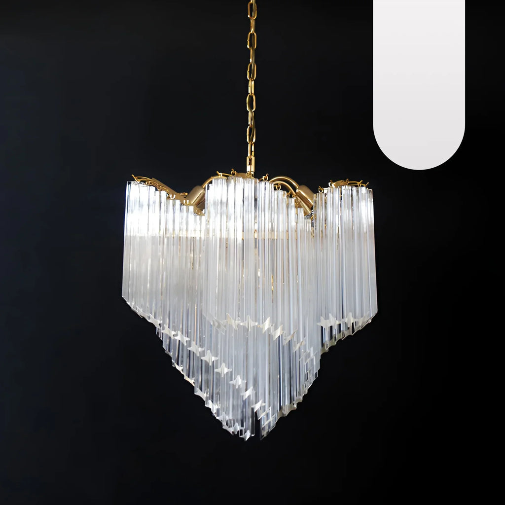 Murano Shaded Trasparent Prism Chandelier product image