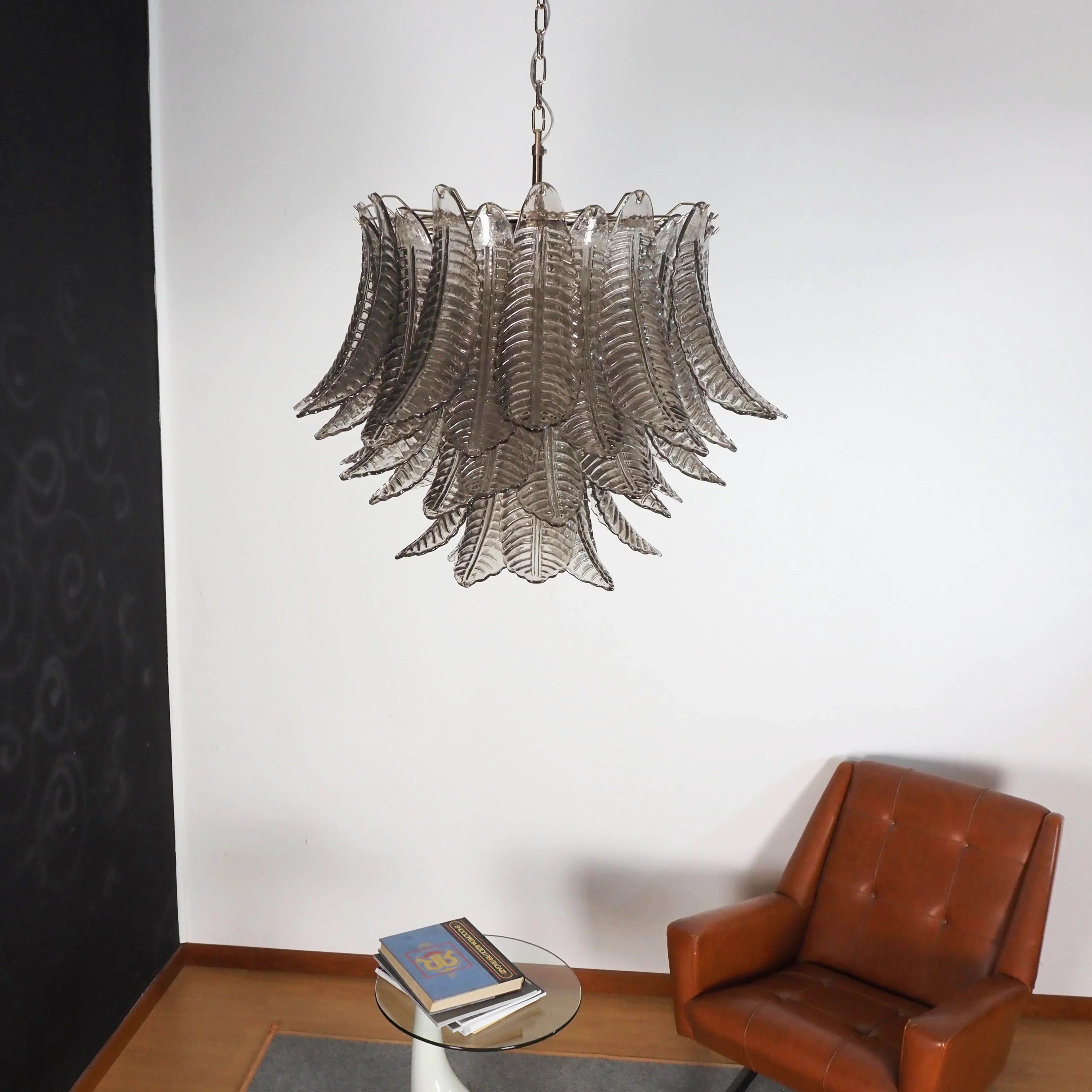 Murano Smoked Ferns Glass Chandelier additional product view