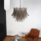 Murano Smoked Ferns Glass Chandelier product image