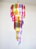 Murano Spiral Multicolor Prism Glass Chandelier additional product view