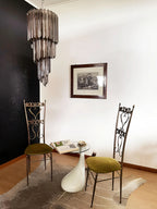 Murano Spiral Prisms Smoked Chandelier product image