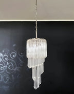 Murano Spiral Prisms Transparent Chandelier product image