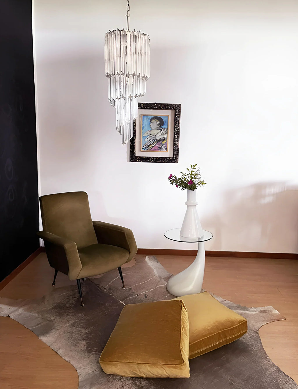 Murano Spiral Prisms Transparent Chandelier product image
