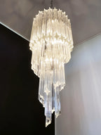 Murano Spiral Prisms Transparent Chandelier product image