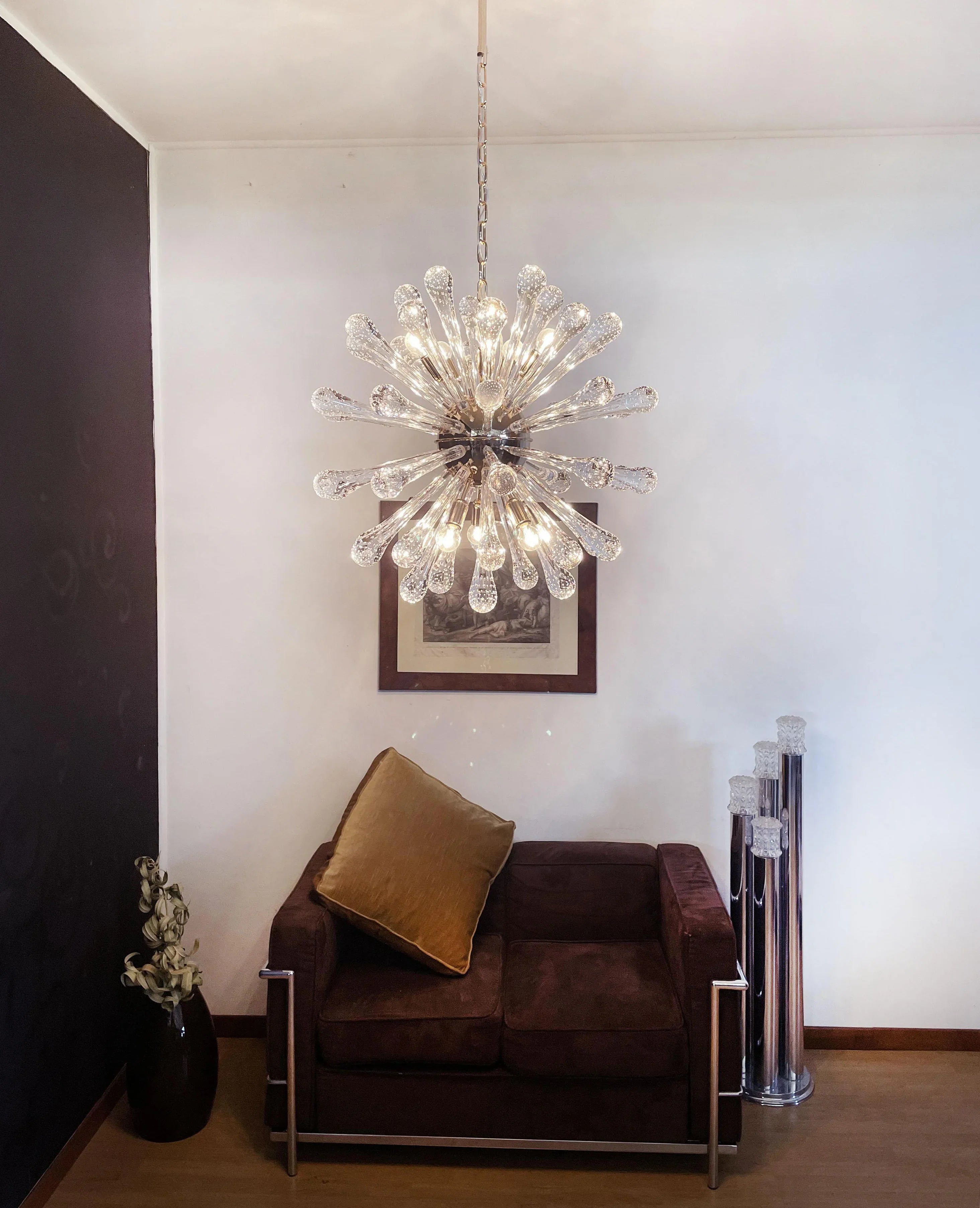 Vintage Murano Sputnik Glass Chandelier additional product view