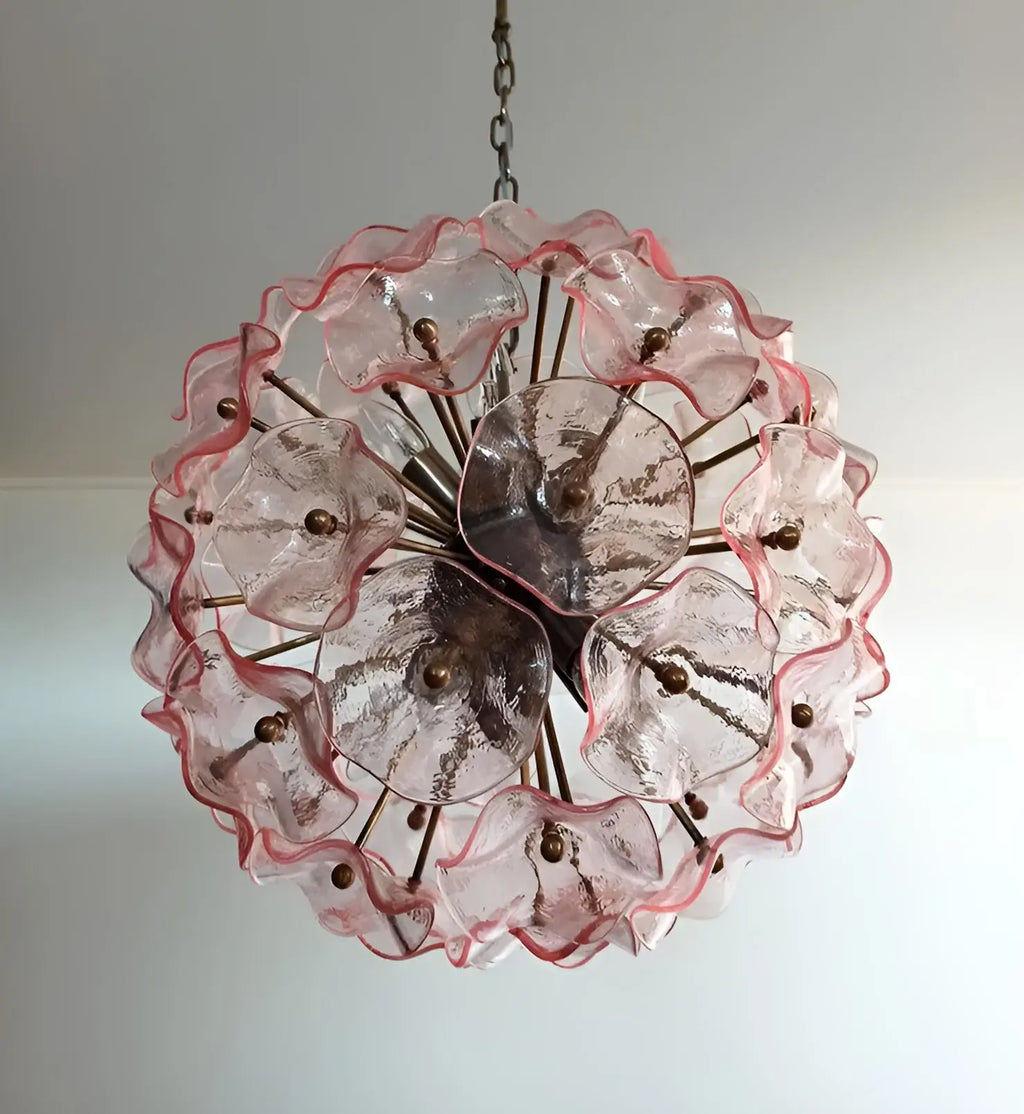 Murano Sputnik Poppy Pink Chandelier product image