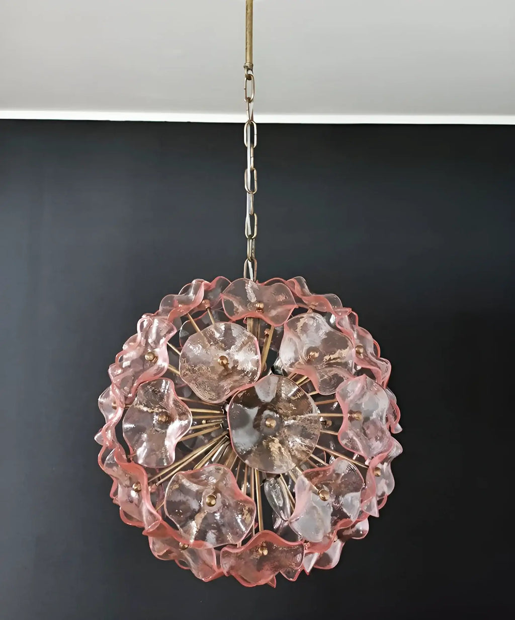 Murano Sputnik Poppy Pink Chandelier product image