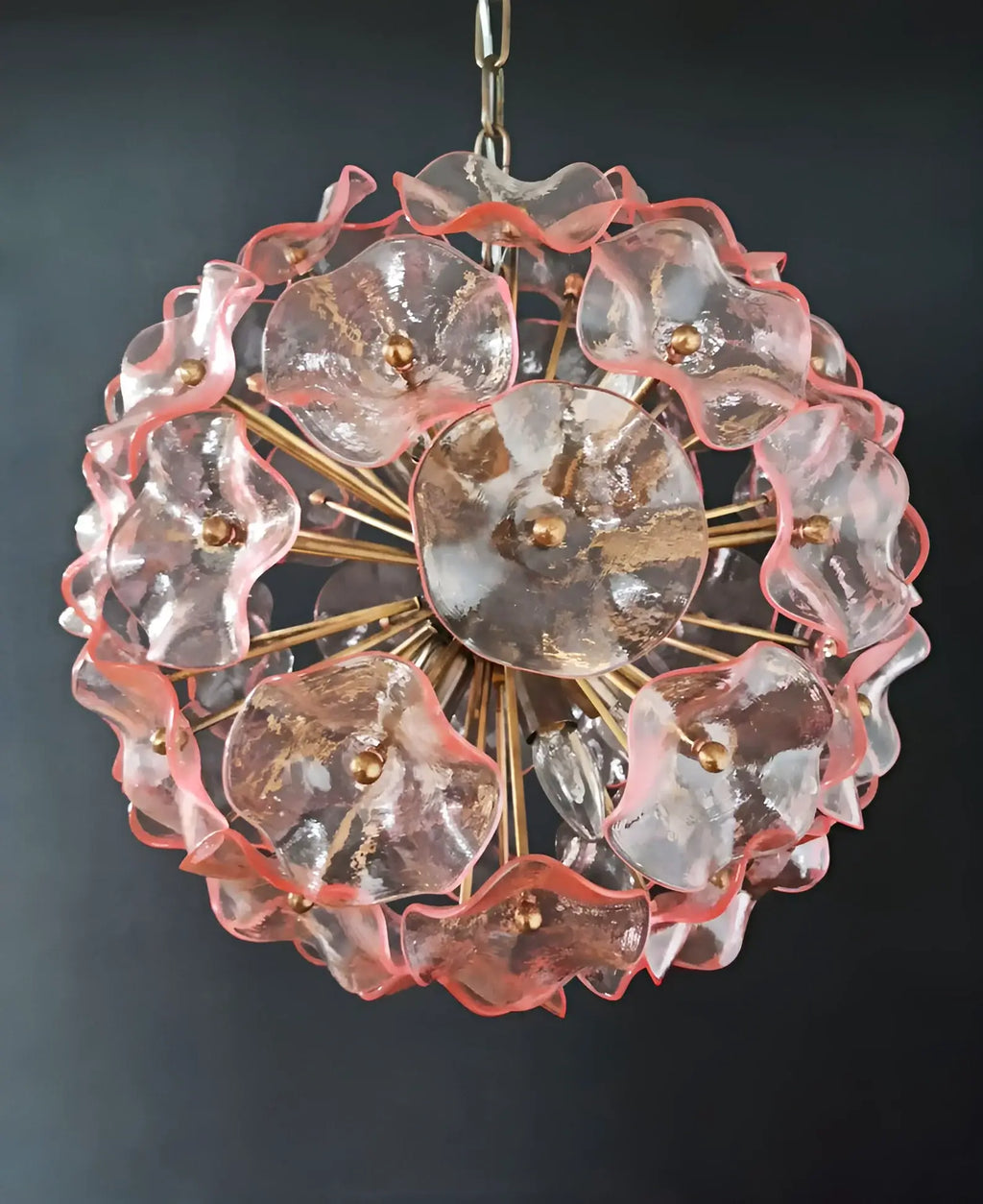 Murano Sputnik Poppy Pink Chandelier product image