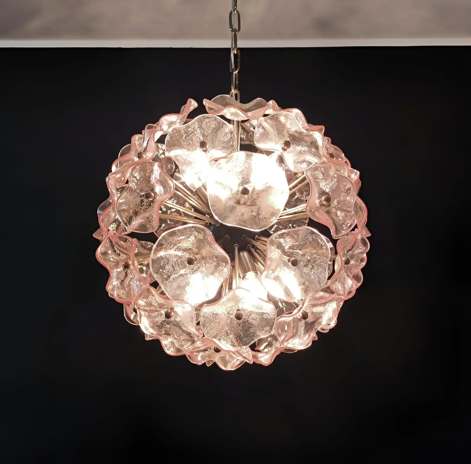 Murano Sputnik Poppy Pink Chandelier product image
