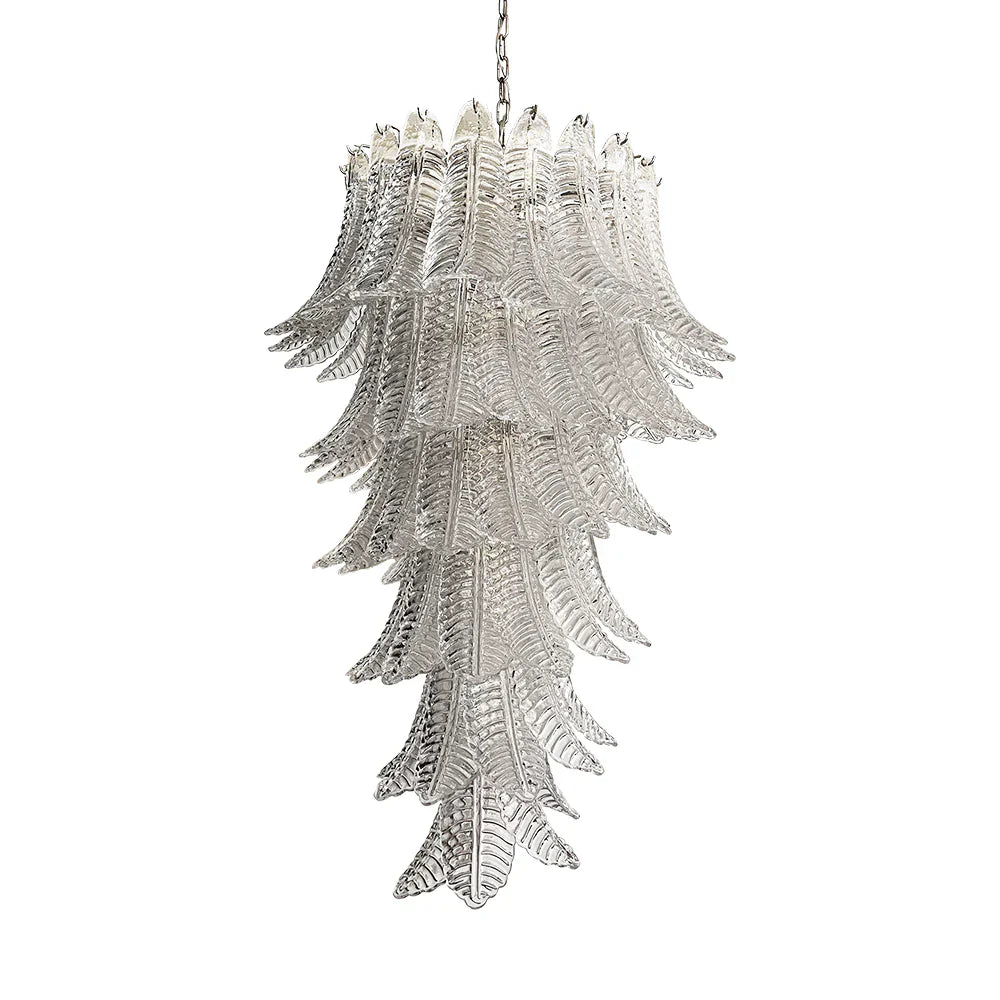 Murano Transparent Felch Spiral Chandelier product image
