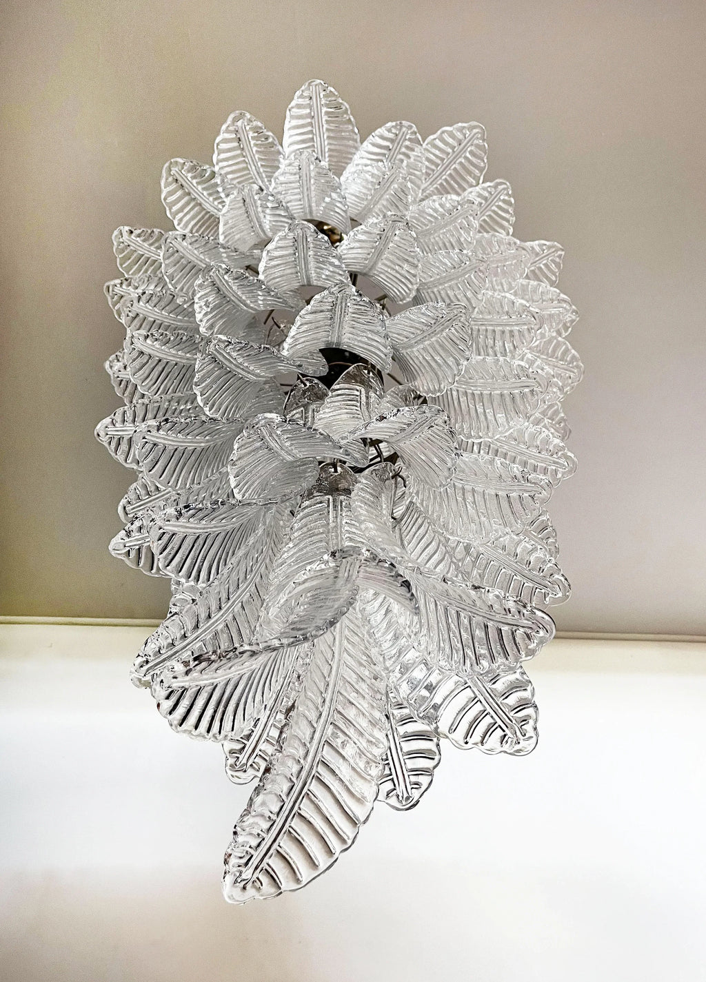 Murano Transparent Felch Spiral Chandelier product image