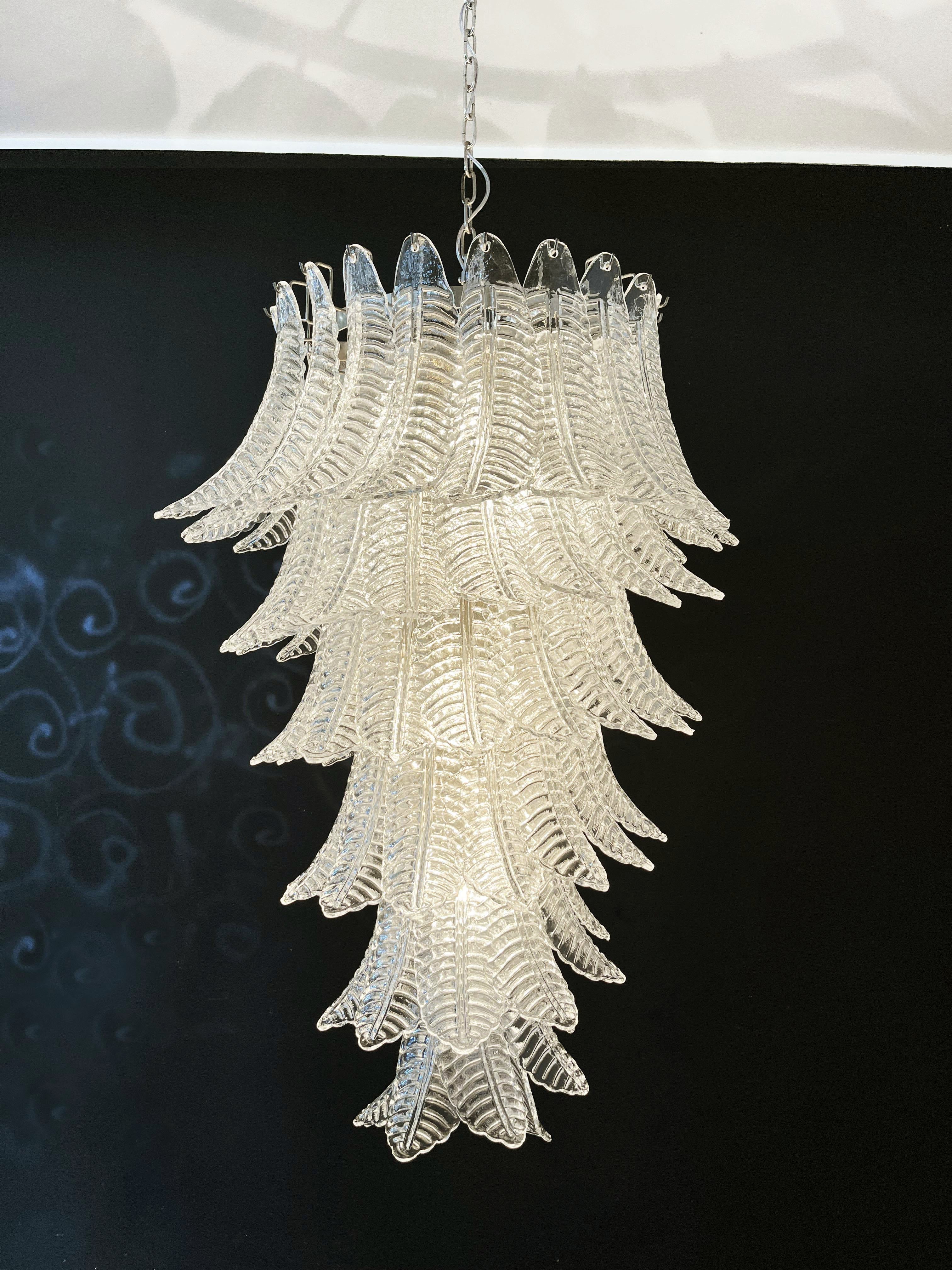 Murano Transparent Felch Spiral Chandelier product image