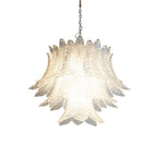 Murano Transparent Ferns Glass Chandelier by Bling Lighting Studio