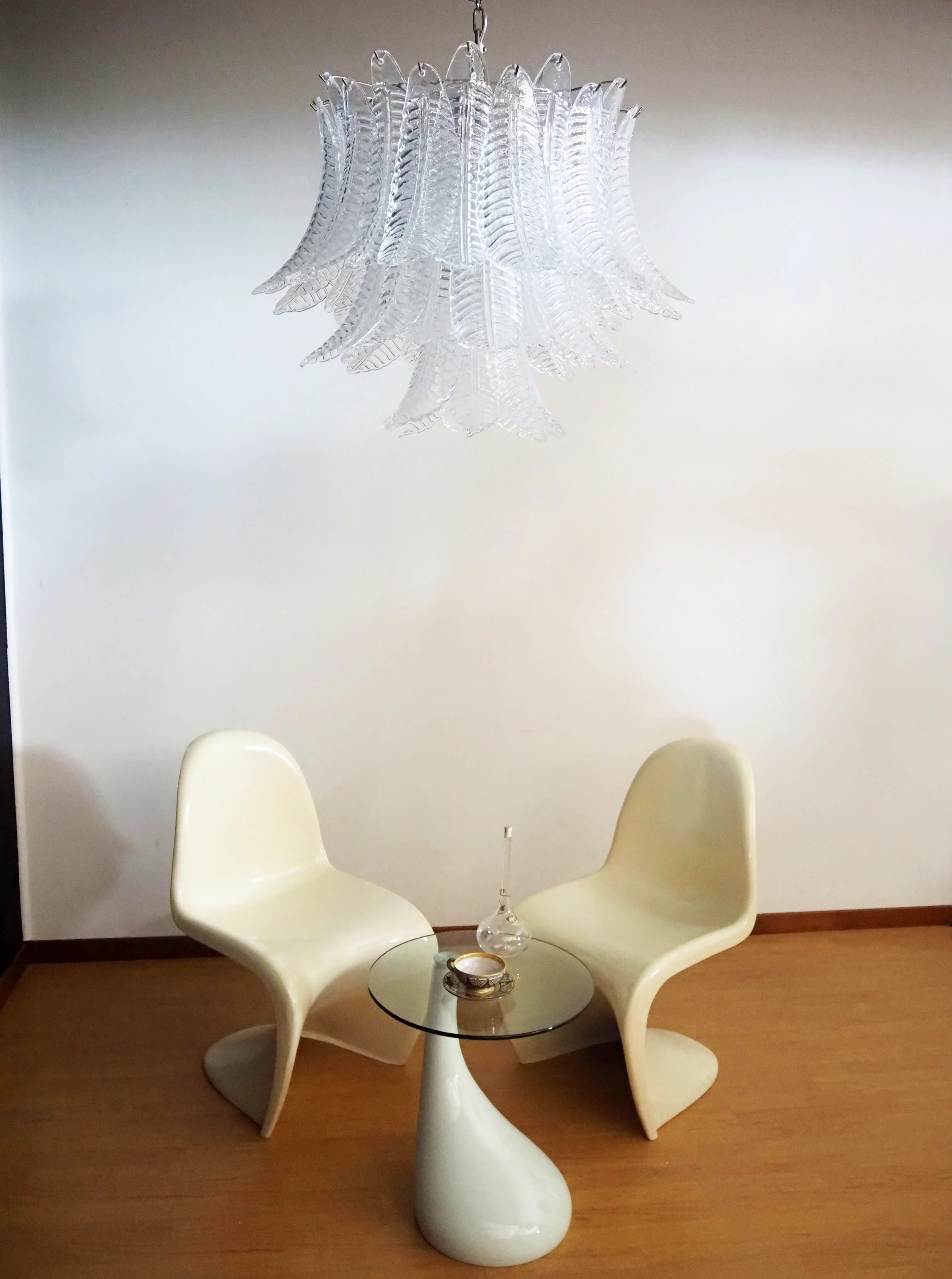 Murano Transparent Ferns Glass Chandelier product image