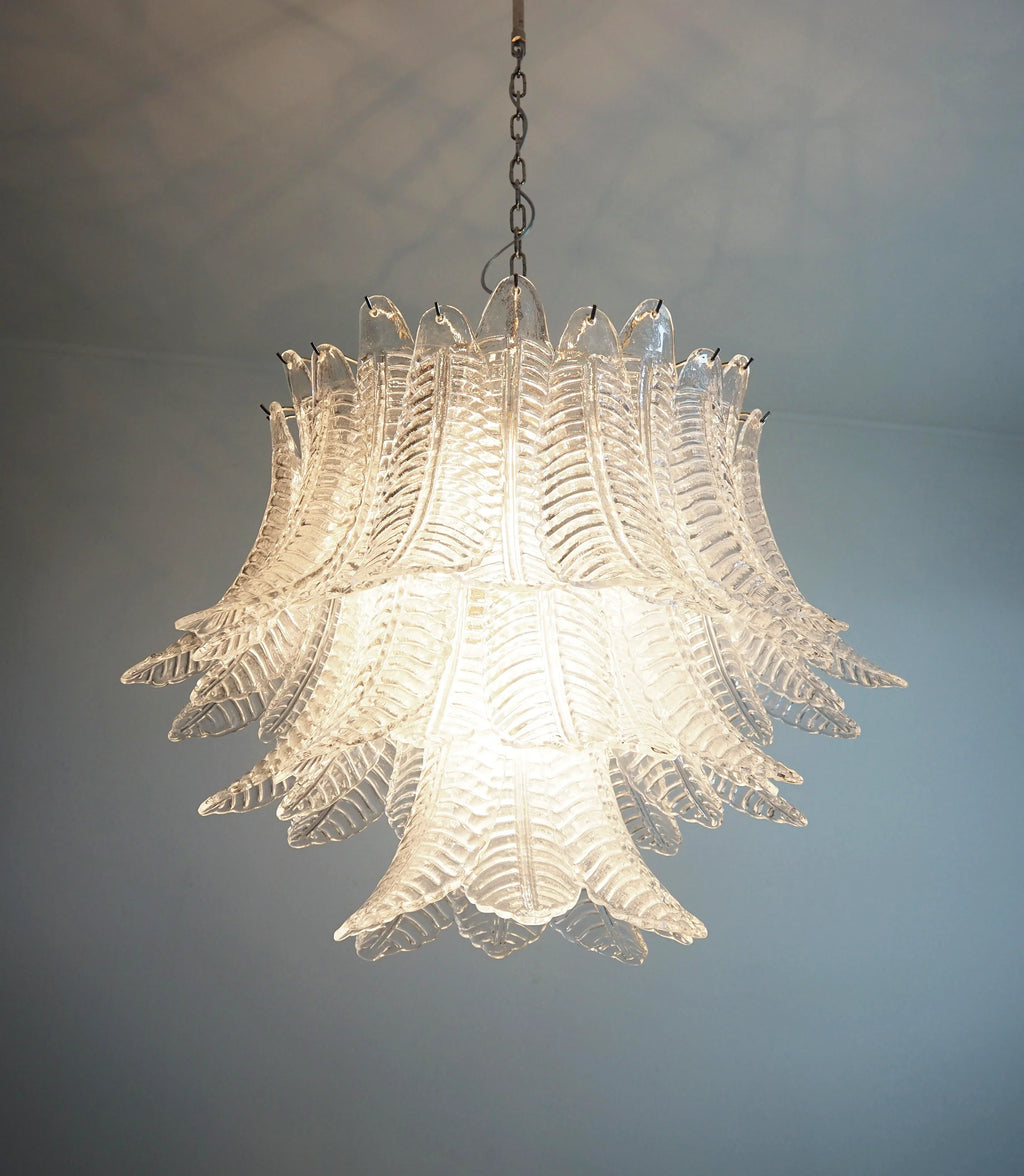 Murano Transparent Ferns Glass Chandelier product image