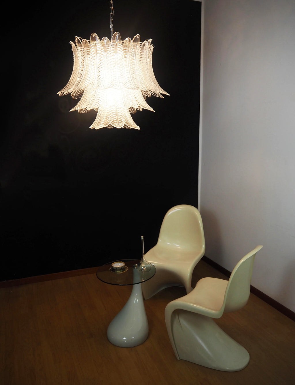 Murano Transparent Ferns Glass Chandelier product image