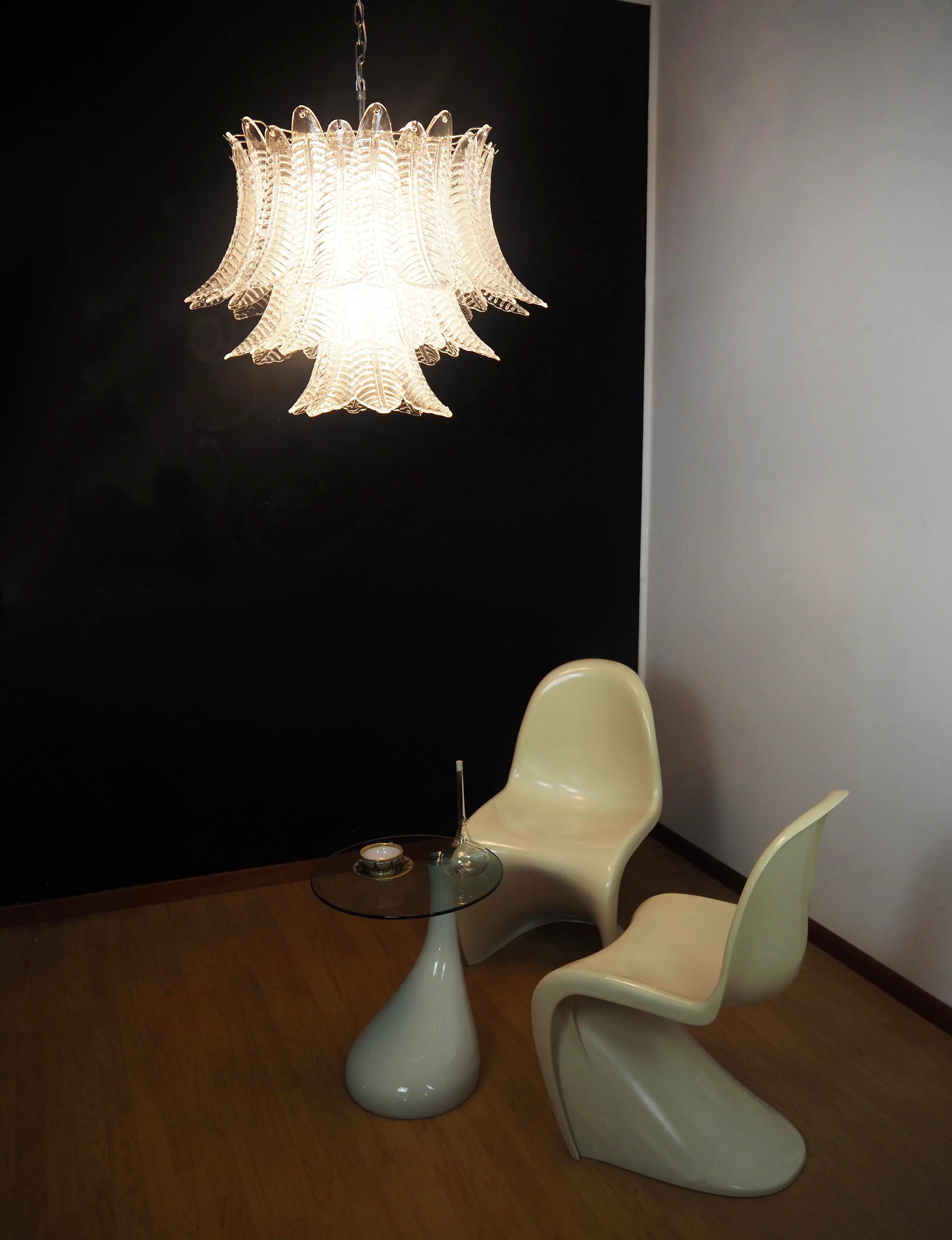 Murano Transparent Ferns Glass Chandelier product image
