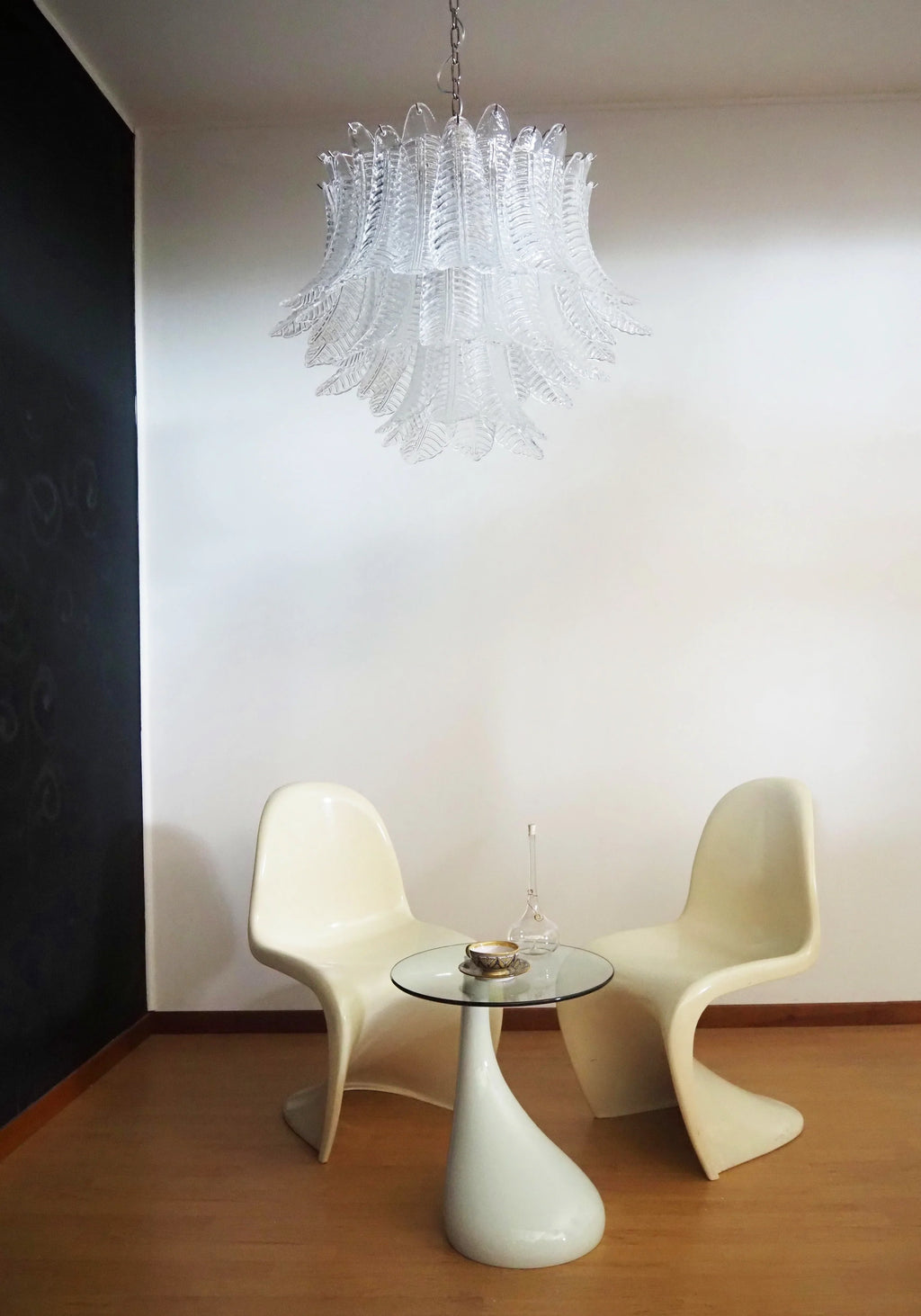 Murano Transparent Ferns Glass Chandelier additional product view