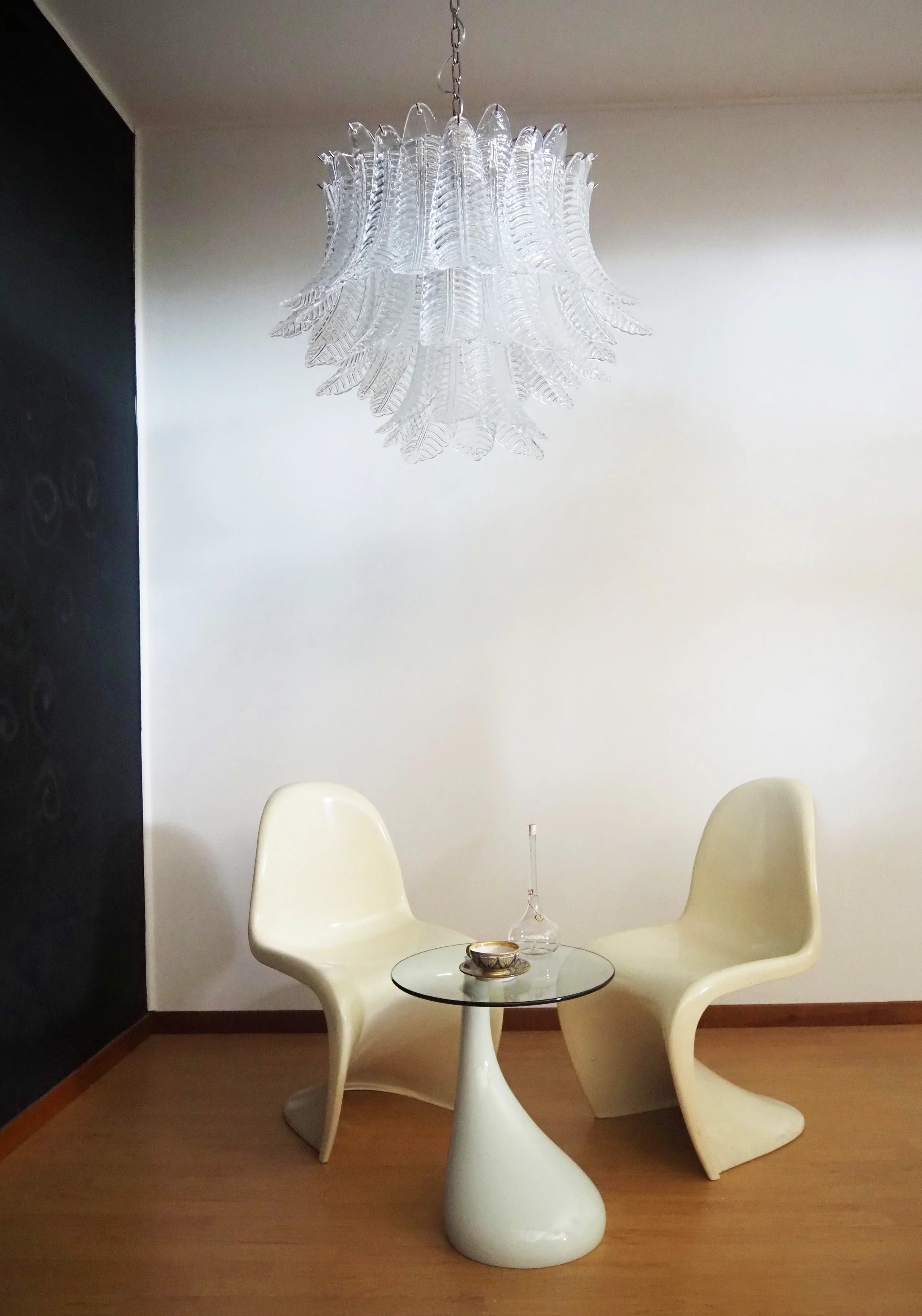 Murano Transparent Ferns Glass Chandelier additional product view