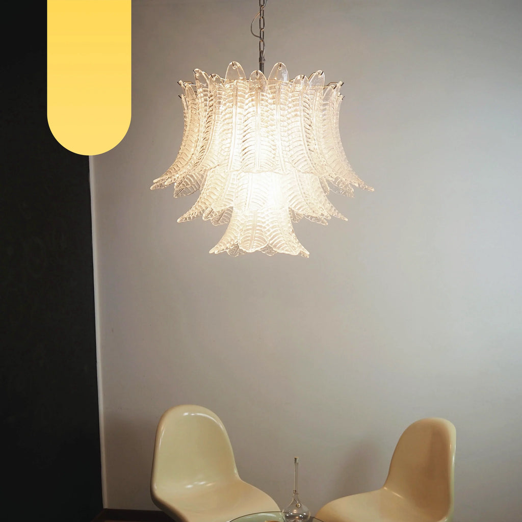 Murano Transparent Ferns Glass Chandelier product image