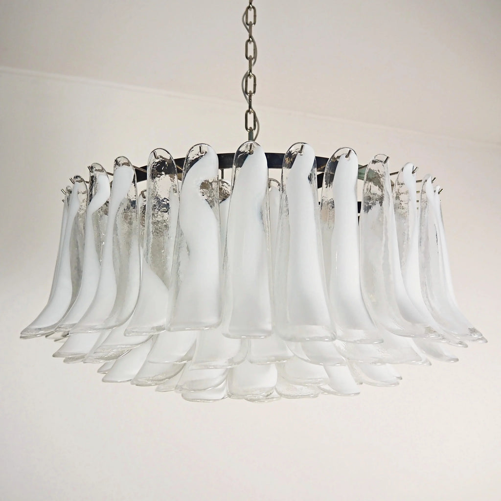 Murano Transparent Glass Petal Chandelier product image
