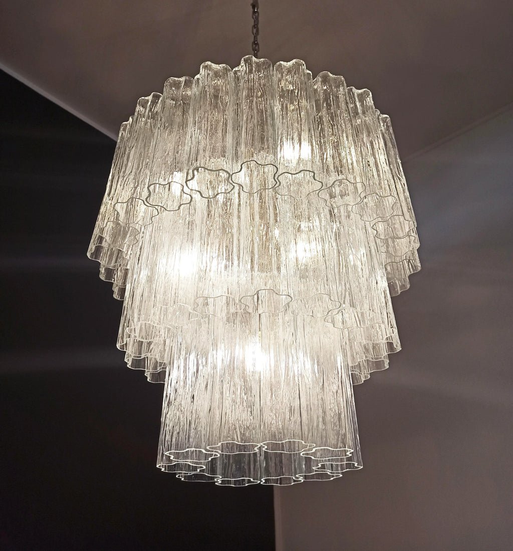 Murano Transparent Glass Tube Chandelier product image