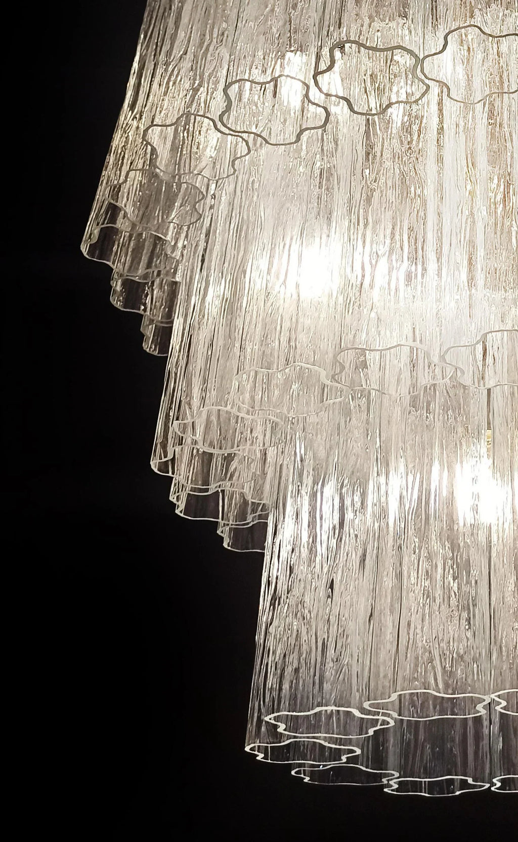 Murano Transparent Glass Tube Chandelier product image