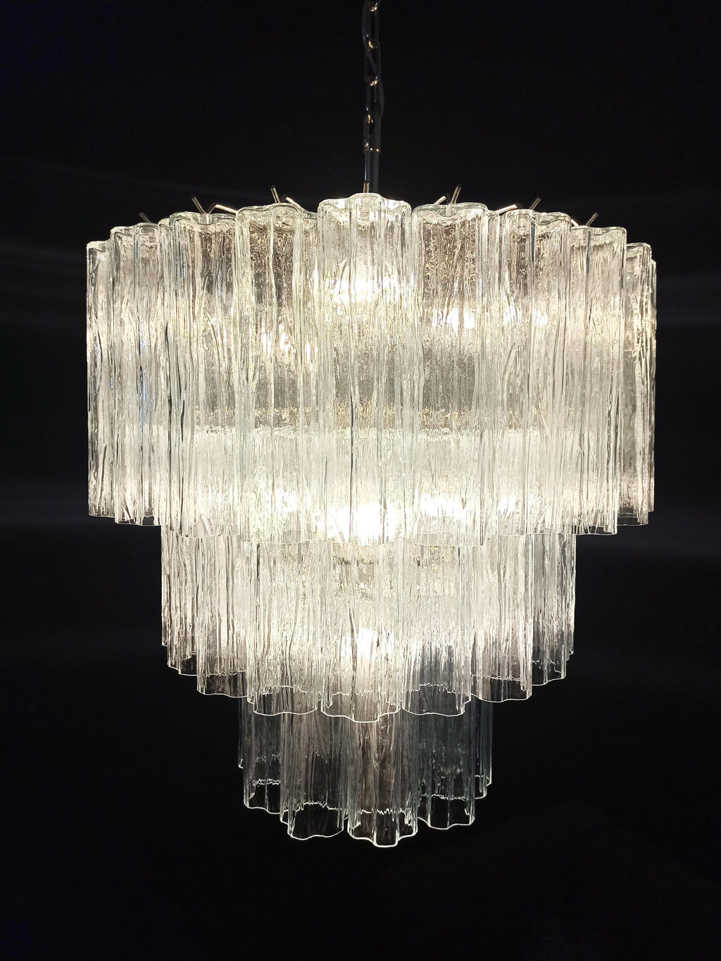 Murano Transparent Glass Tube Chandelier product image