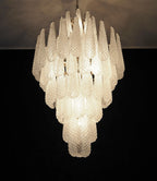Murano Transparent Petals Glass Chandelier product image