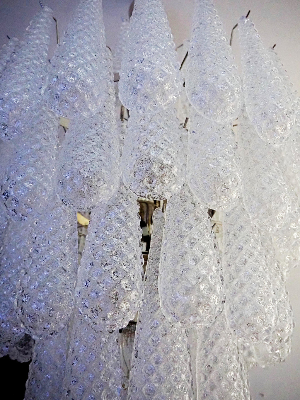 Murano Transparent Petals Glass Chandelier product image