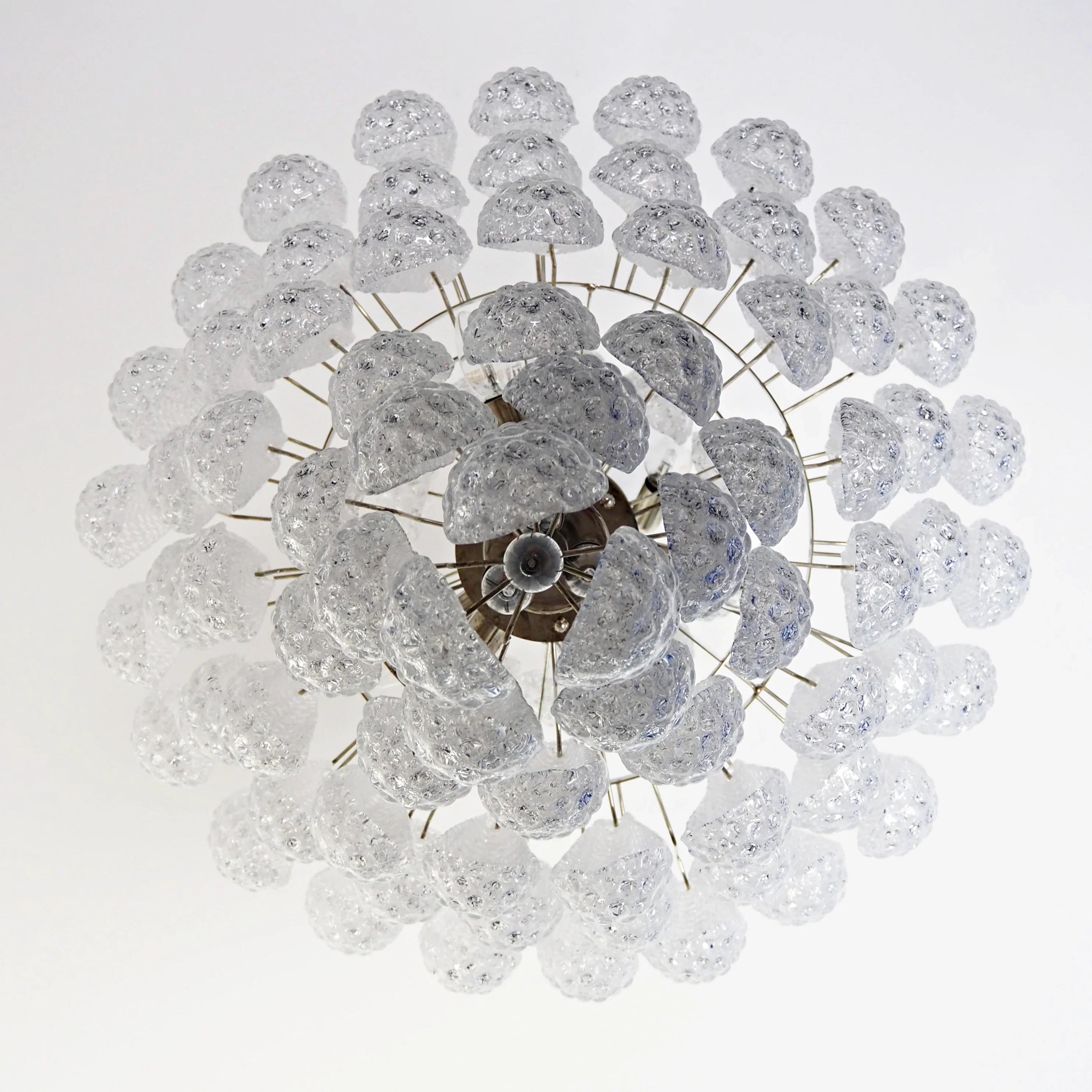 Murano Transparent Petals Glass Chandelier product image
