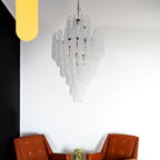 Murano Transparent Petals Glass Chandelier product image