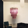 Murano Triedri Prisms Pink Chandelier product image