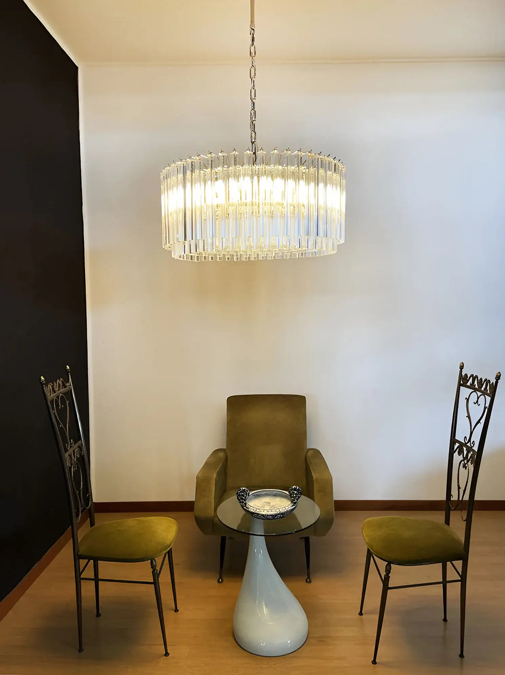 Murano Round Prisms Transparent Chandelier product image