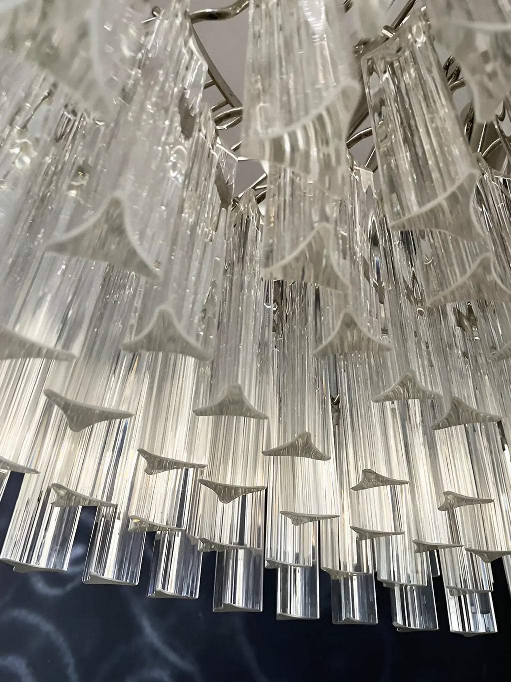 Murano Round Prisms Transparent Chandelier product image