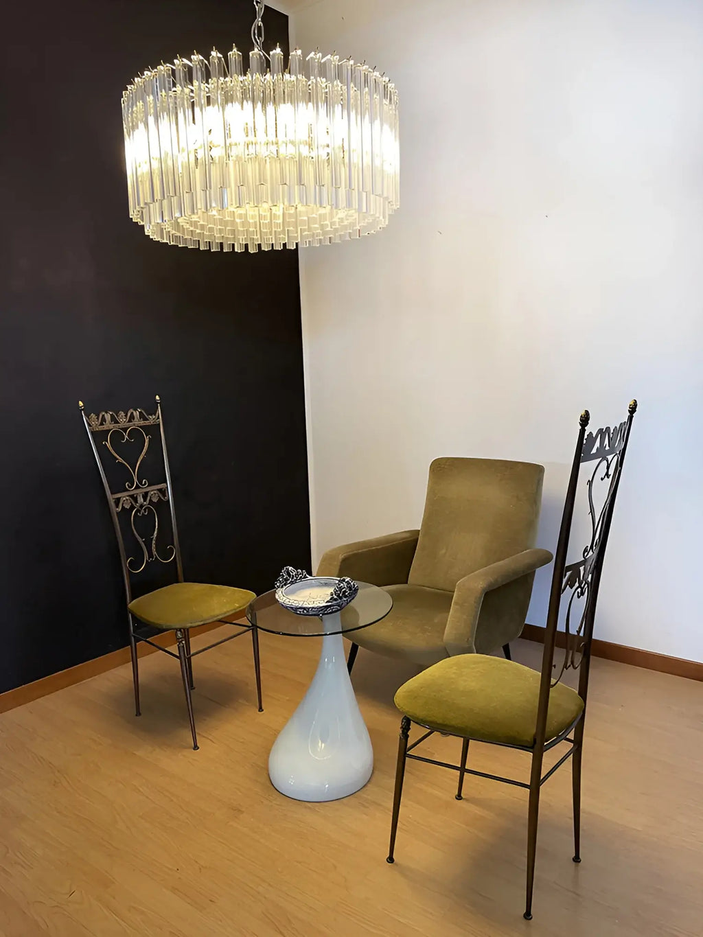 Murano Round Prisms Transparent Chandelier product image