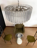 Murano Round Prisms Transparent Chandelier product image