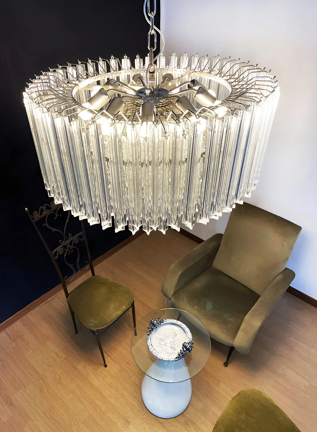 Murano Round Prisms Transparent Chandelier product image