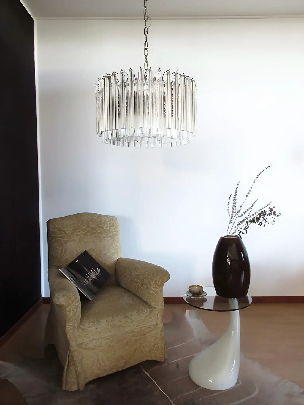 Murano Round Prisms Transparent Chandelier product image