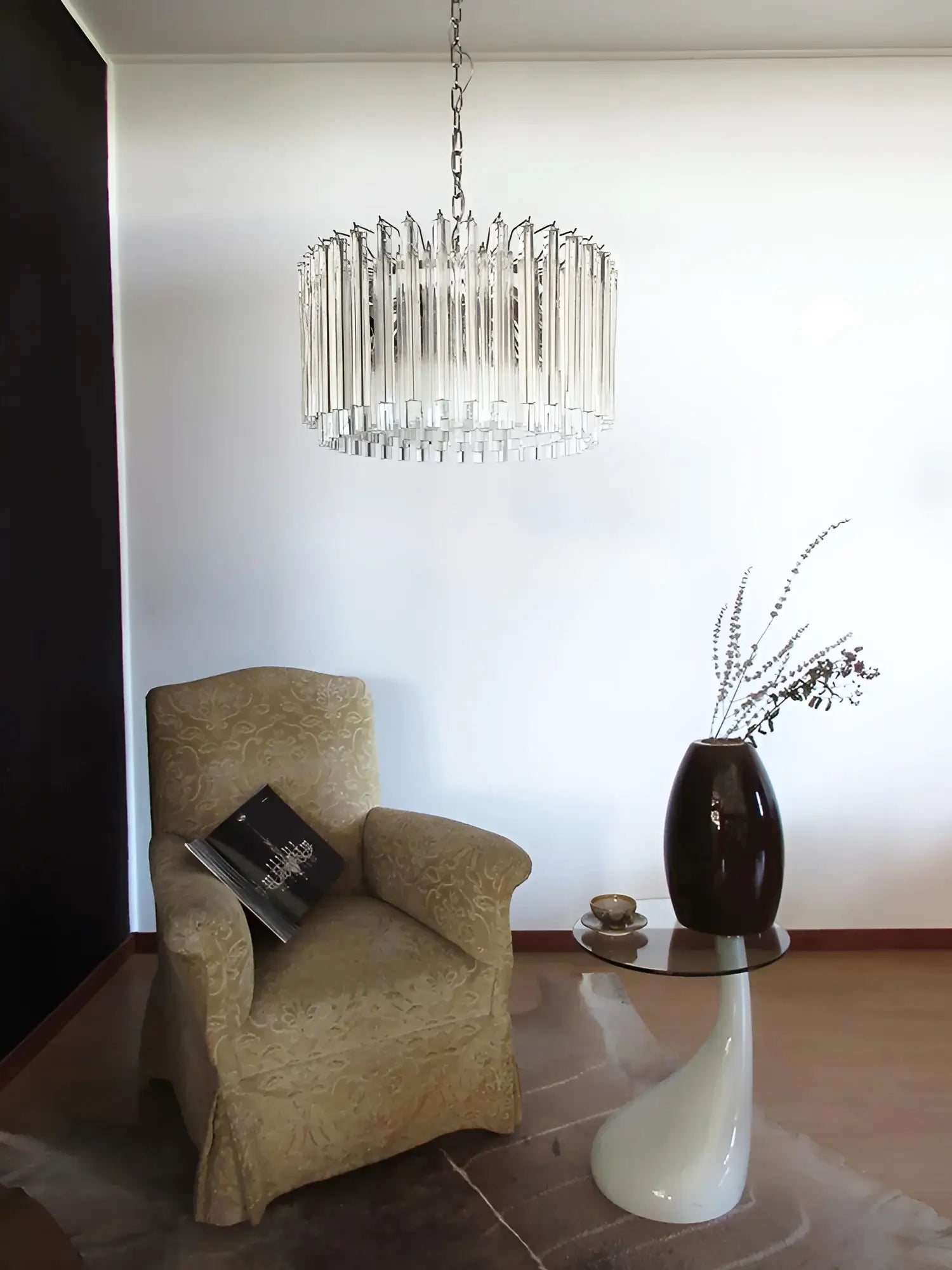 Murano Round Prisms Transparent Chandelier product image
