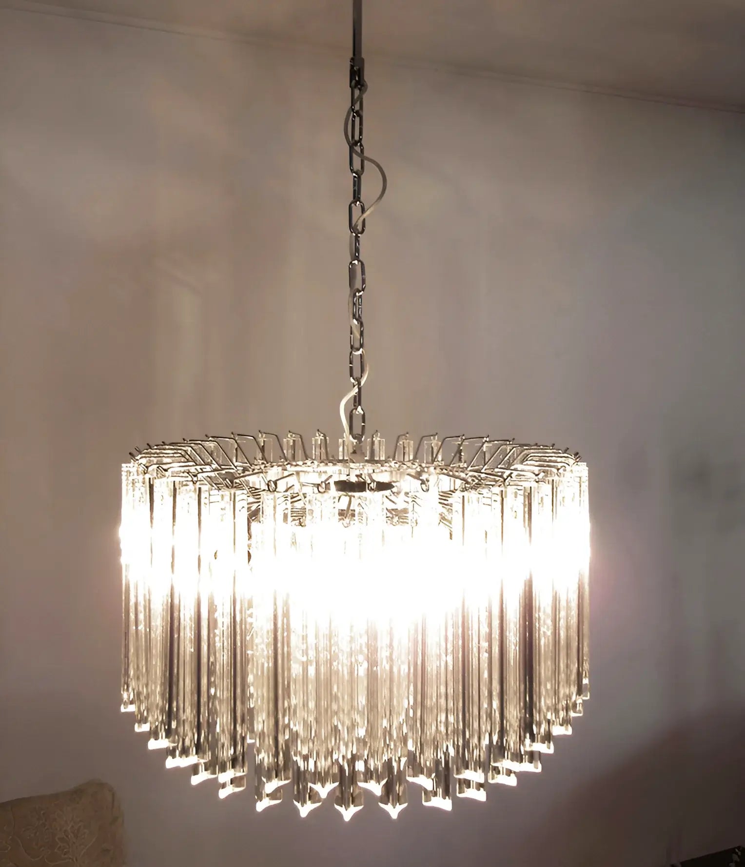 Murano Round Prisms Transparent Chandelier product image