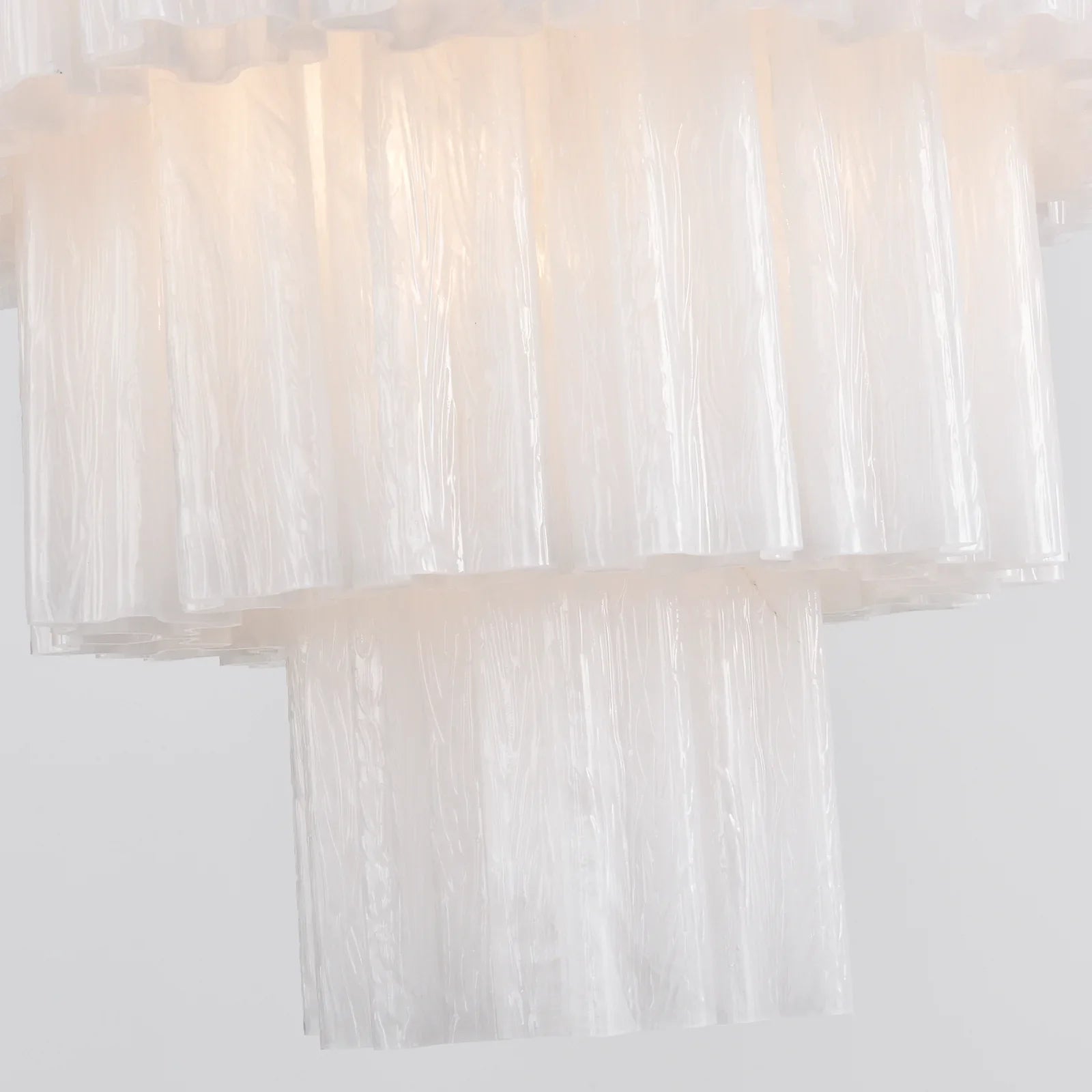 Murano White Glass Tubes Chandelier product image