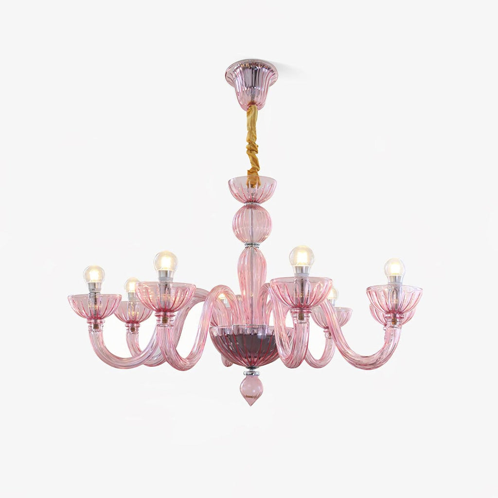 Pink Ares Murano Glass Chandelier product image