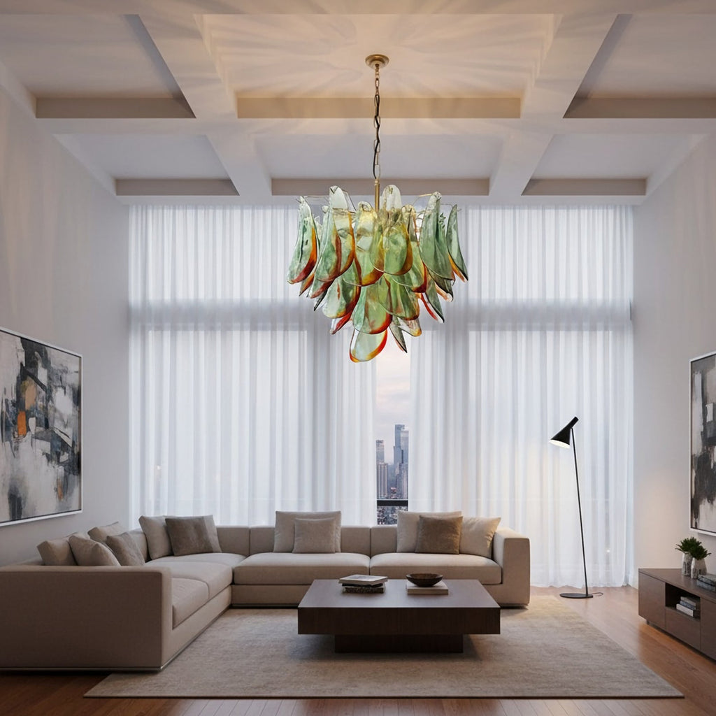 Murano Glass Chandelier detail view