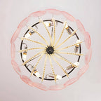 Murano Pink Disc Glass Chandelier product image