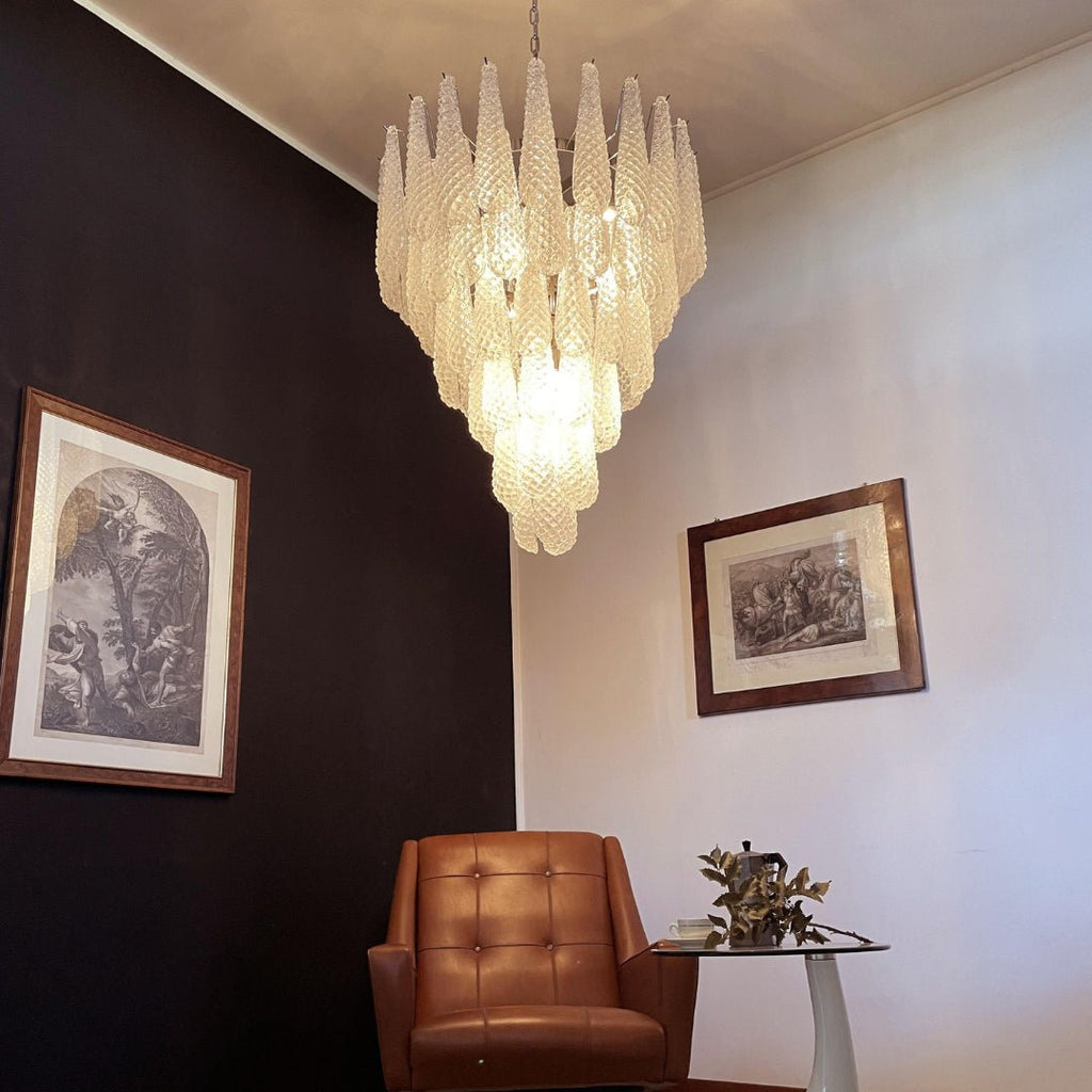 Modern Murano Glass Dewdrop Chandelier product image