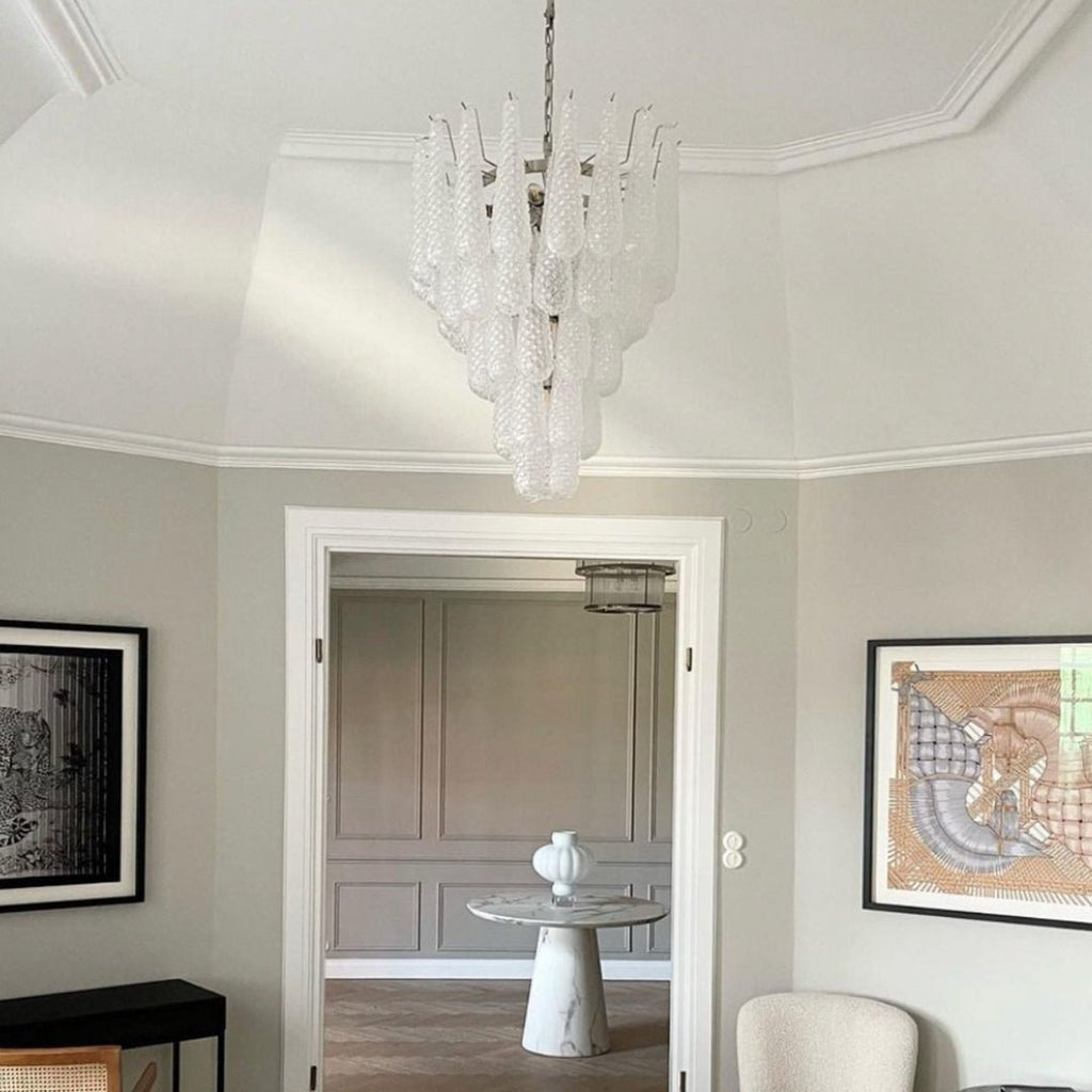 Modern Murano Glass Dewdrop Chandelier product image