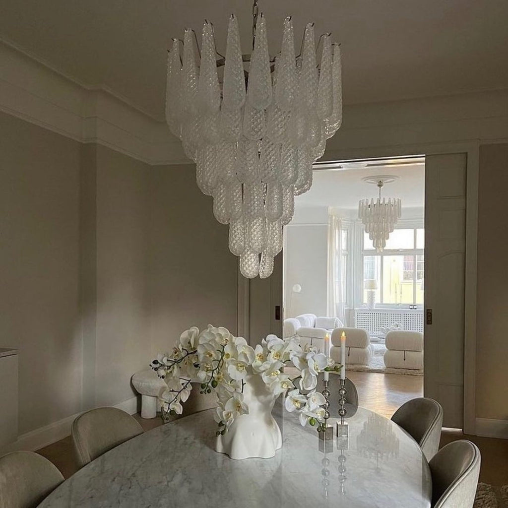 Modern Murano Glass Dewdrop Chandelier product image