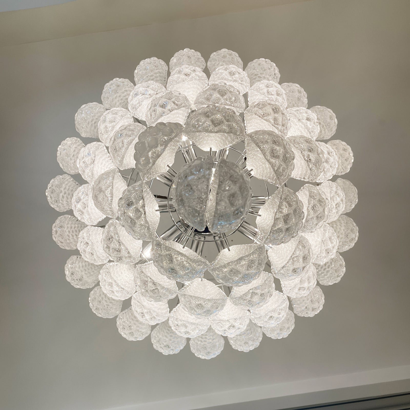 Modern Murano Glass Dewdrop Chandelier product image